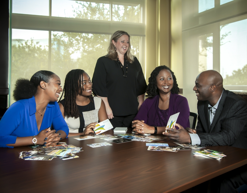 Community impact illustration showing the results of strategic charitable giving